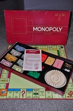 Monopoly Deluxe Board Game by Waddingtons 1972 - 100% Complete