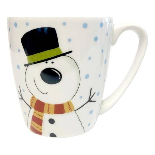 Christmas snowman mug ceramic - mug,