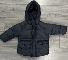 Zara Puffer Coat Boys 18-24 months, Navy Blue