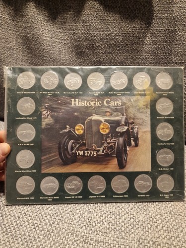 Historic cars coin collection - cars,