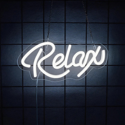 Relax neon sign - relax,