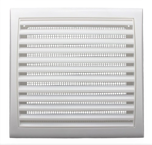 Large white external wall vent - white,