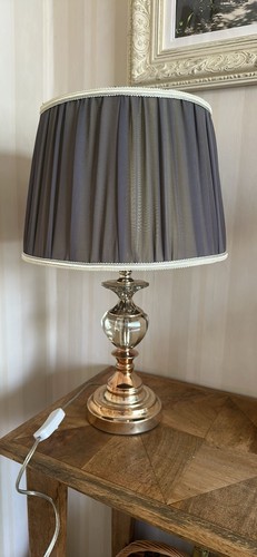 Table lamp green grey - lamp, chiffon