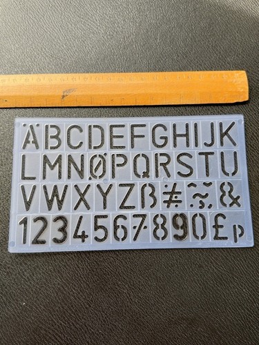 Vintage lettering stencil - vintage,