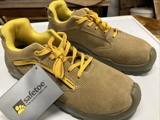 Safetoe Cool Air Max Suede Leather Summer Steel Toe Cap Safety Shoes UK 12 EU 46