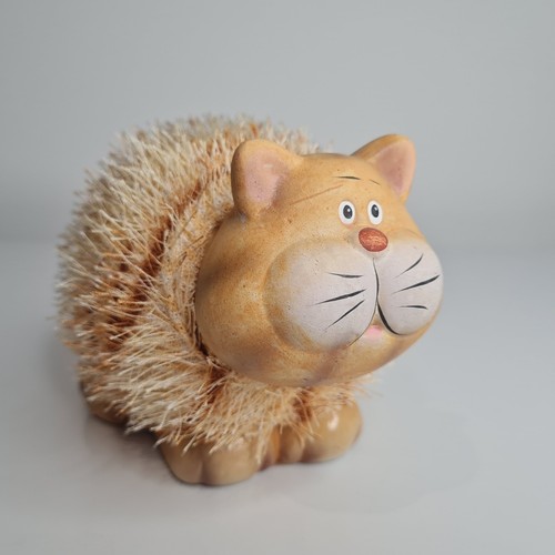 Ceramic cat ornament figurine - ornament,