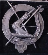 Antique Silver Scottish Clan Cameron badge