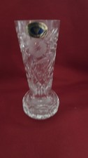 TUTBURY Quality Heavy Lead Crystal Cut Vase Glass Good Condition 