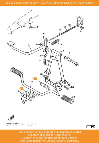 Yamaha damper footrest - yamaha, damper,