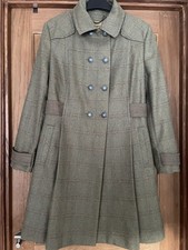 Dubarry Of Ireland Tweed Coat Size UK 12 (Petite ) 