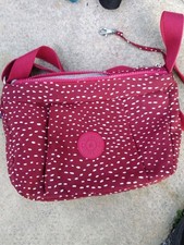 ladies kipling cross body bag red  White Strawberry Style 