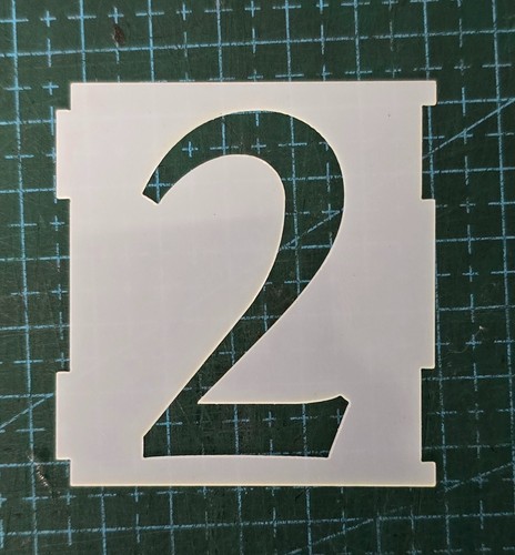 Number stencils interlocking - number,