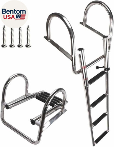 Pontoon boat ladder - pontoon, stainless