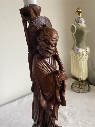 Vintage chinese figural wooden - vintage,