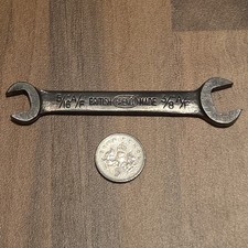 Vintage Brenco 5/16AF 3/8AF Open Ended Spanner Made In England 80mm Long