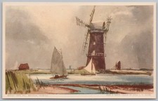 BREYDON Norfolk Berney Arms Mill Postcard