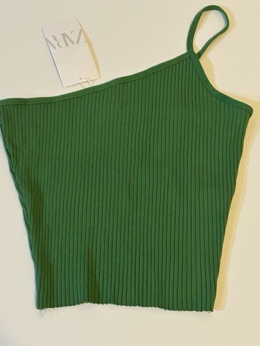 Zara green ribbed - , asymmetric