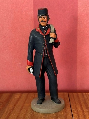 Pewter figure early postman - figure,