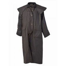 Driza-Bone Rider Heritage Wax Stockman Dark Brown Coat Size M 