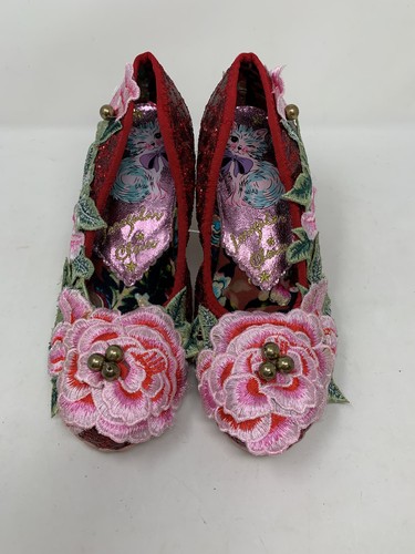 Irregular choice red - red, glitter