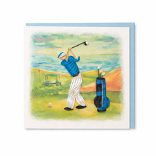 Quilled Golf Card | Golfer
