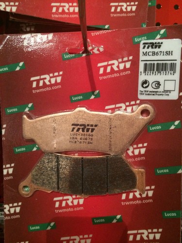Trw sintered rear brake - rear,