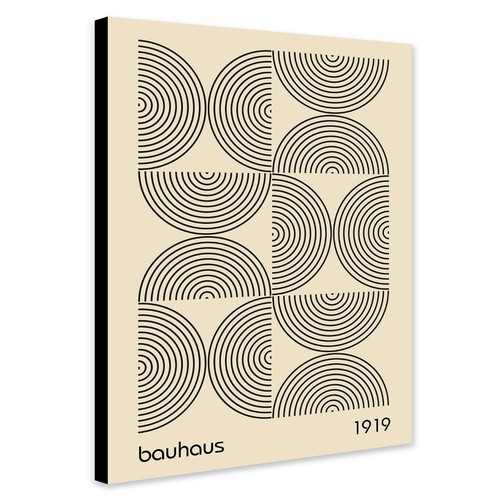 Bauhaus half circles lines - circles,