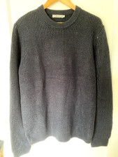 BNWOT Mens Navy "Tu Man" ribbed jumper, large.