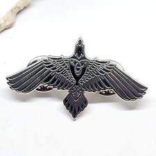 Raven Pin Badge Odin Viking