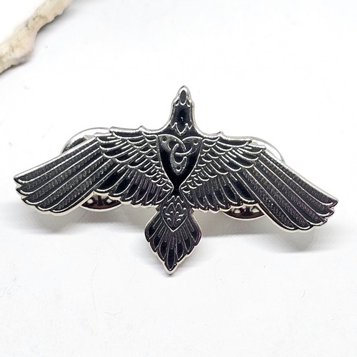 Raven pin badge - raven, odin