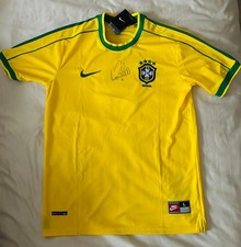 Ronaldo Nazario R9 - Brazilian Superstar Hand Signed Brazil Shirt Genuine + COA