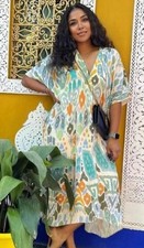 Zara Midi Kaftan Tunic Dress