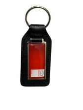 GENUINE  BEDALE TOYOTA MAIN DEALER CAR KEY FOB KEY RING LEATHER & METAL 