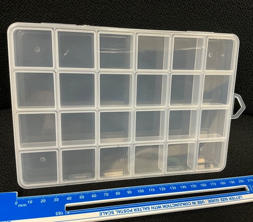 Aaa clear plastic storage box - storage,