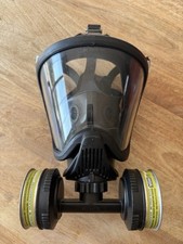 MSA 10016756 Ultra-Elite Full Facepiece Silicone Respirator Black, Small, Used