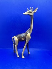 handcarved wooden giraffe In