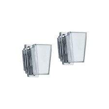 Door Knob Pair Polished Chrome