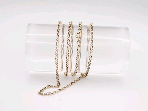 Vintage 9ct gold belcher chain - gold,