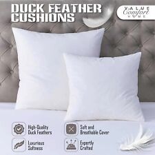 Duck Feather Cushions Inner 100% Premium Filled Bed Sofa Pad Insert 16”18”20"24"