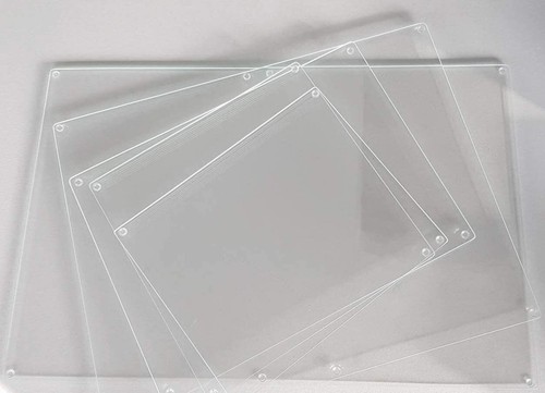 Ultra clear glass worktop - clear,
