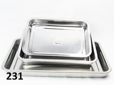 BAKING DEEP TRAY/ROASTING/DEEP OVEN/BAKEWARE TRAY/OVEN DISH-STAINLESS STEEL-SIZE