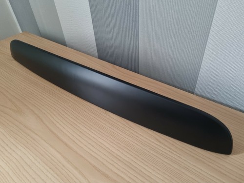 Flush matt black boot lid - black,