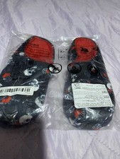 Men's Cartoon Skull Print Slip On Slippers (Size 8-9)