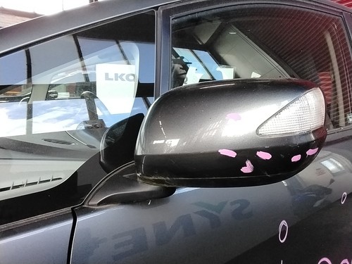 Wing mirror left - grey, honda
