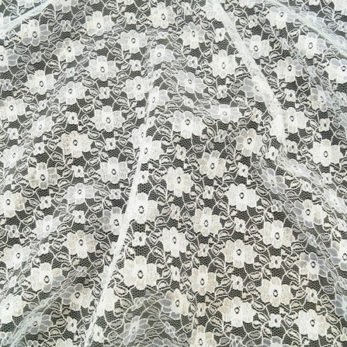 Floral lace fabric lightweight - lace,
