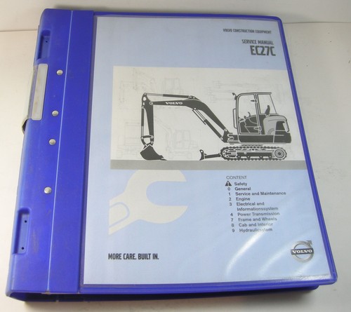 Volvo ec27c compact excavator - volvo,