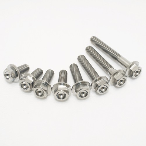Titanium hex head flange - m5,