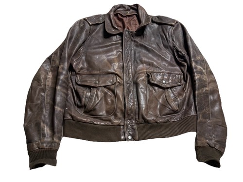 Vintage 1970s leather bomber - 1970s,