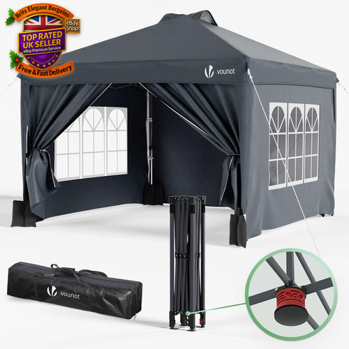 3x3m pop gazebo with - 3x3m, sides