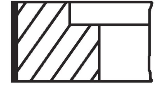 Mahle piston ring - ring, set